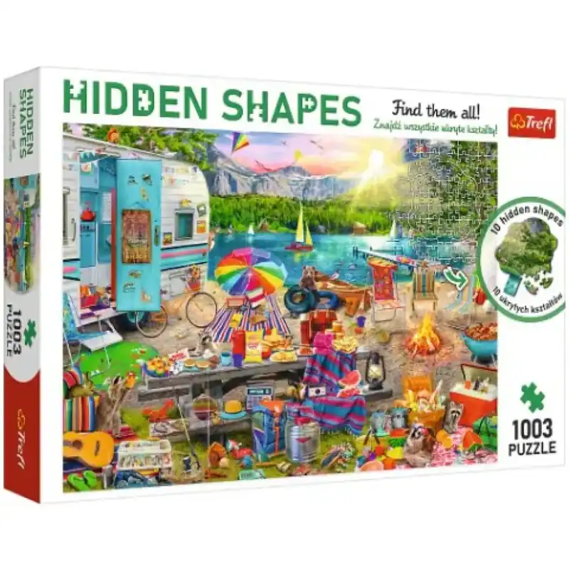 Akciós ár Hidden Shapes Lakókocsis utazás 1000db-os puzzle - Trefl