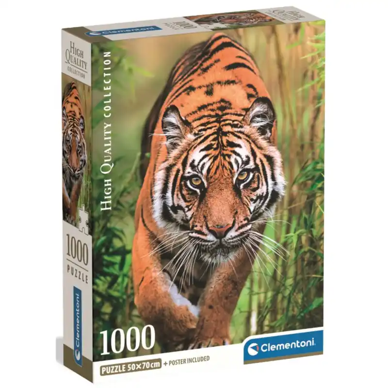 Árengedmény HQC Támadó tigris puzzle 1000 db-os - Clementoni