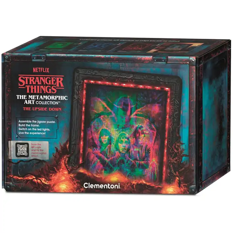 Kedvezményes ár Stranger Things 520 darabos puzzle kerettel és RGB LED világítással – Clementoni
