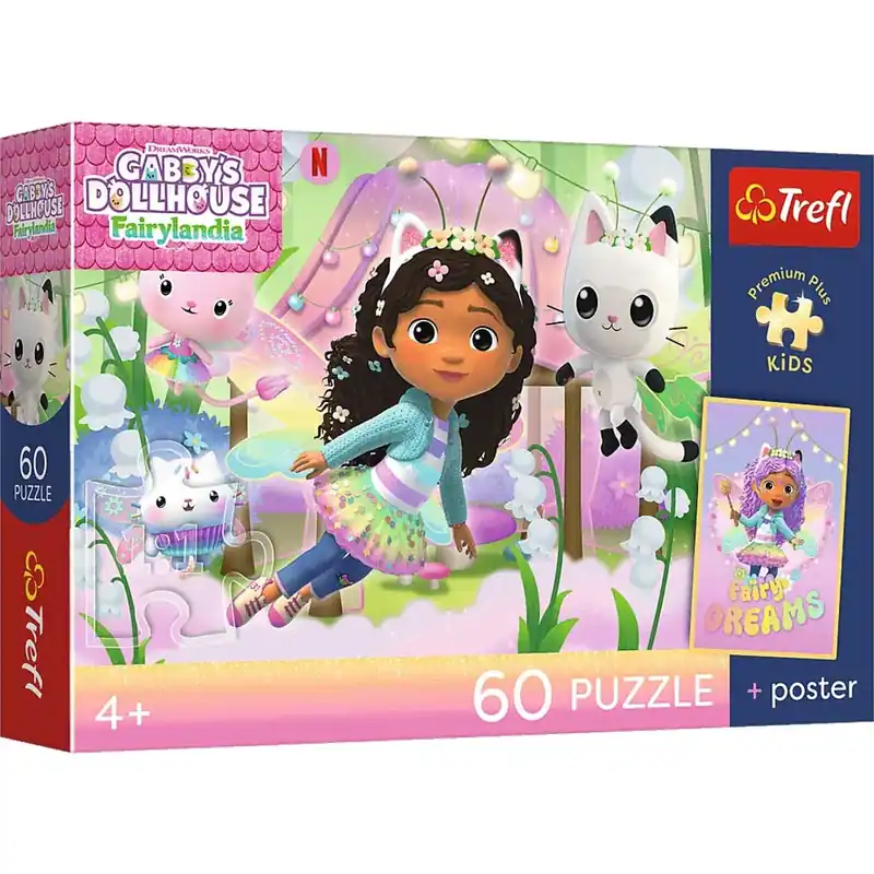 Alacsony ár Gabi babaháza 60db-os prémium plusz kids puzzle poszterrel - Trefl