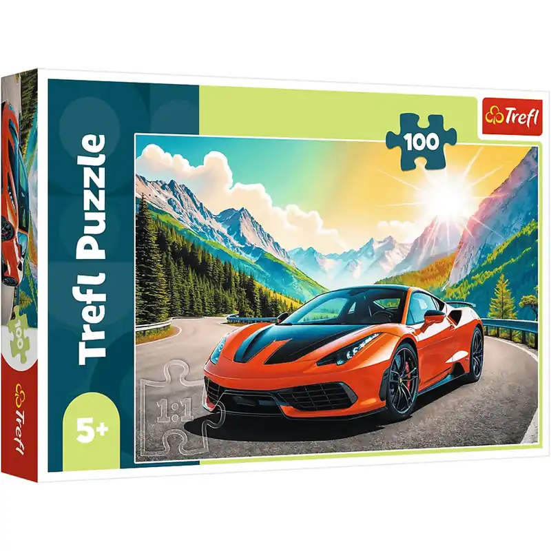 Bestseller Sportautó a hegyekben 100db-os puzzle - Trefl