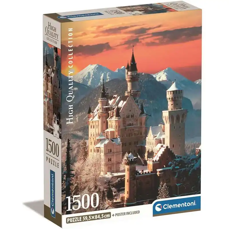 Nézd meg most Neuschwastein kastély 1500db-os HQC puzzle 59,5x84,5cm - Clementoni