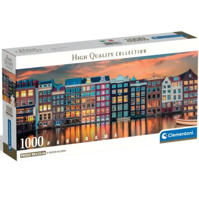Fényes Amszterdam HQC panoráma 1000db-os puzzle - Clementoni Rendeld meg most