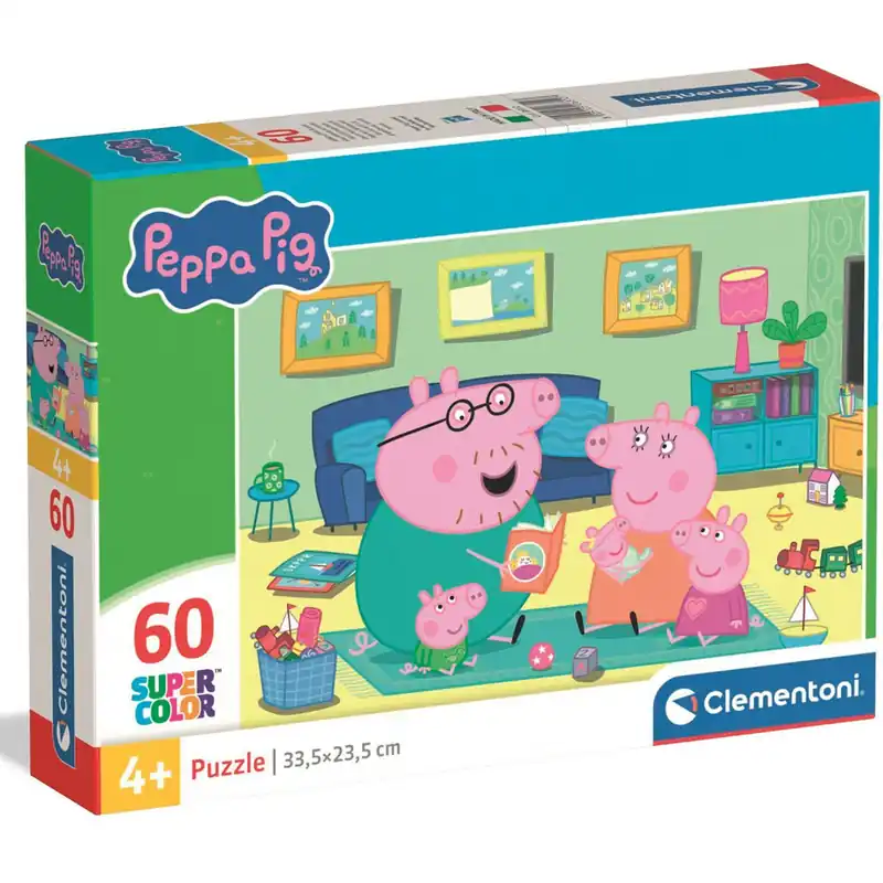 Peppa Malac családi móka 60db-os Supercolor puzzle - Clementoni Kihagyhatatlan ajánlat