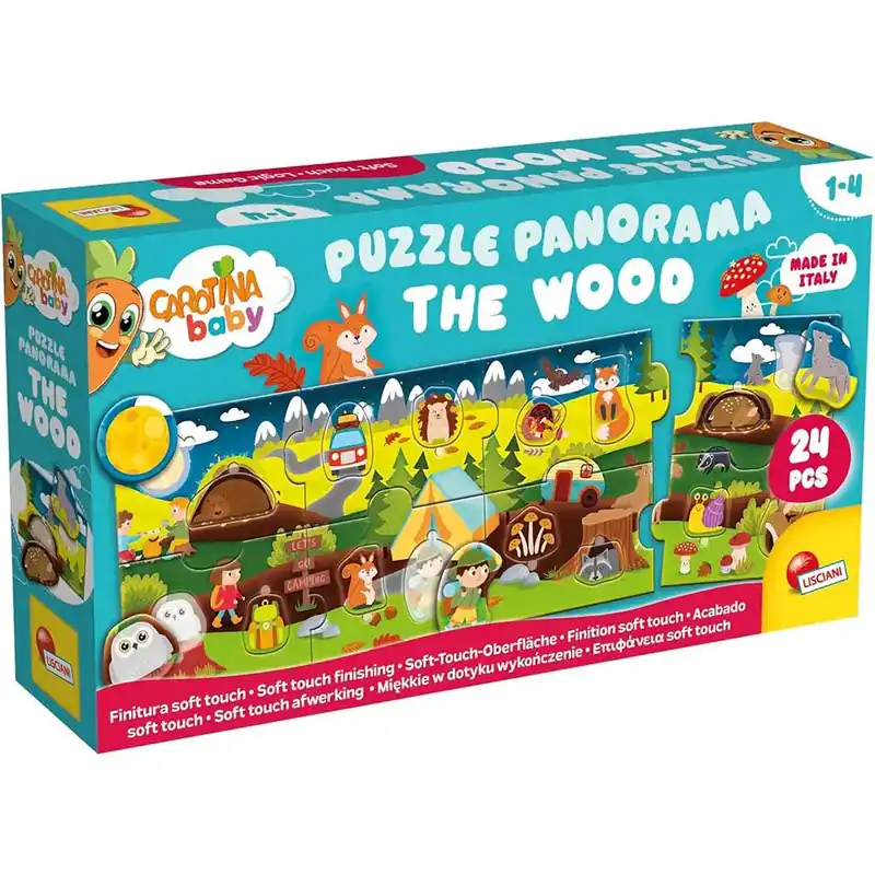 Carotina baby Az erdő panoráma puzzle 24db-os - Lisciani Újdonság