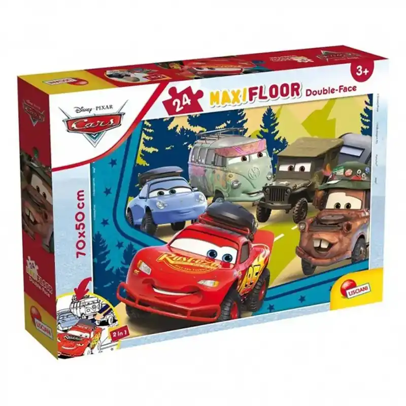 Árengedmény Verdák 2 az 1-ben maxi 24db-os puzzle és színező 70x50cm - Lisciani