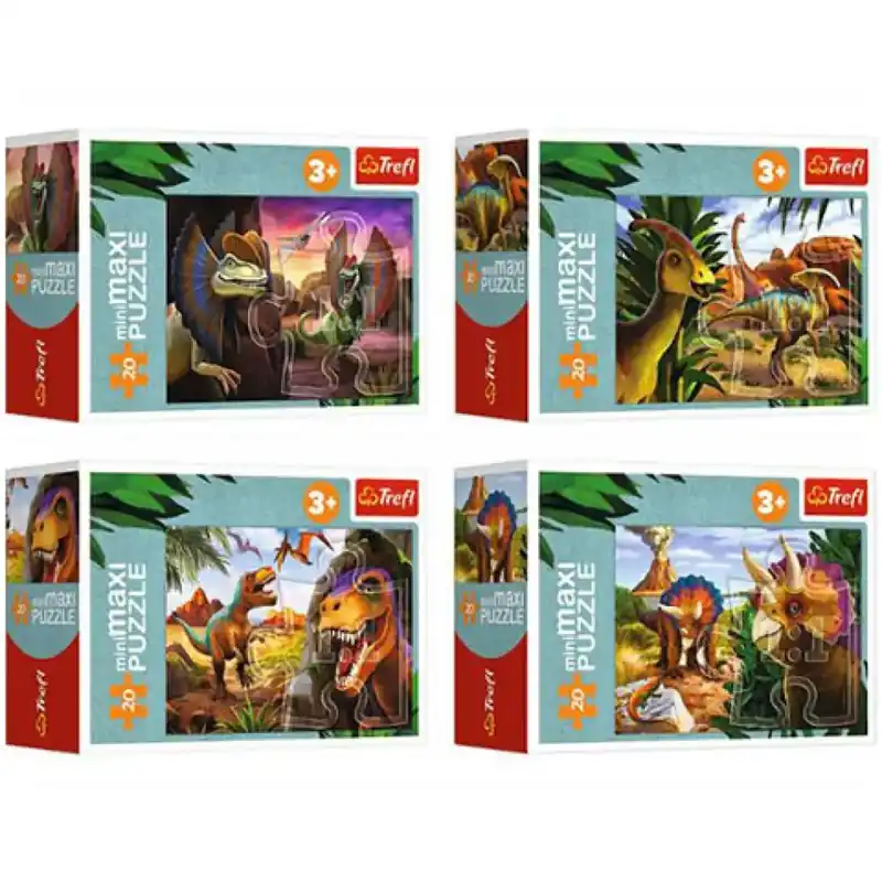 Akció Fedezd fel a dinoszauruszok világát 20db-os MiniMaxi puzzle - Trefl