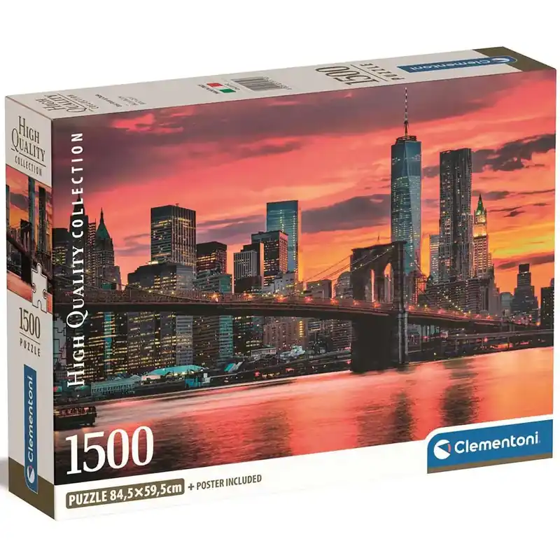 Híd az alkonyatban 1500db-os HQC puzzle 84,5x59,5cm - Clementoni Újdonság