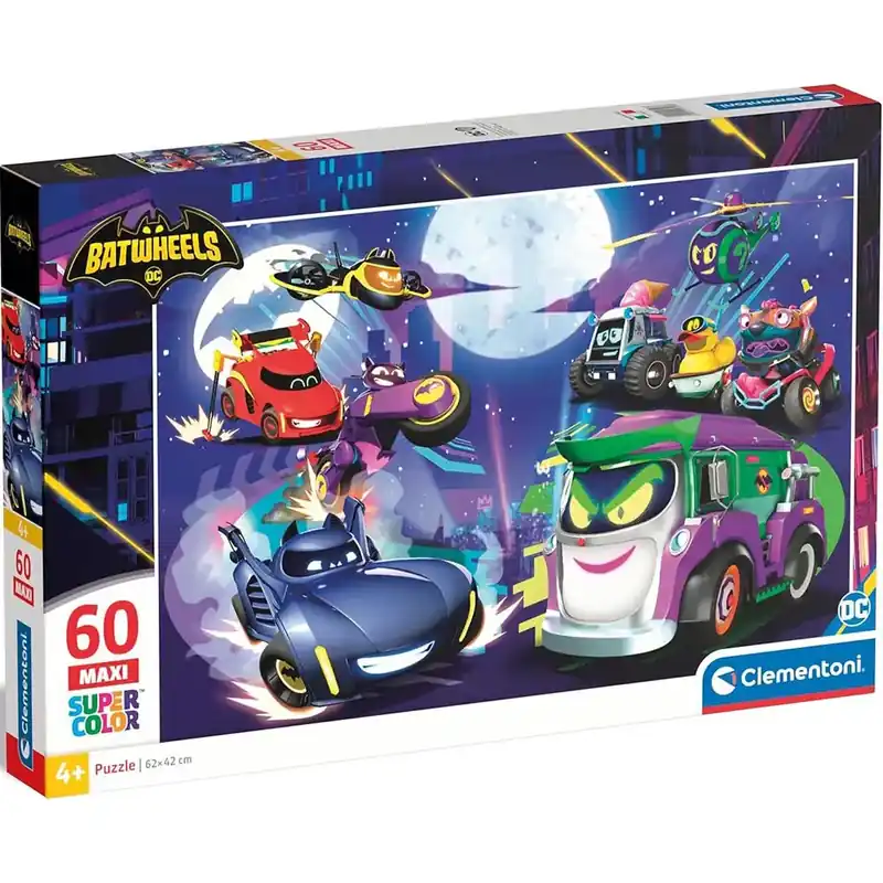 Batwheels 60 db-os maxi supercolor puzzle - Clementoni Olcsó