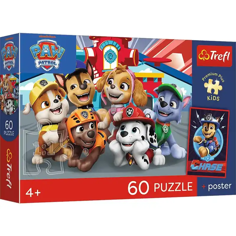 Mancs Őrjárat 60db-os prémium plusz kids puzzle poszterrel - Trefl Korlátozott ajánlat