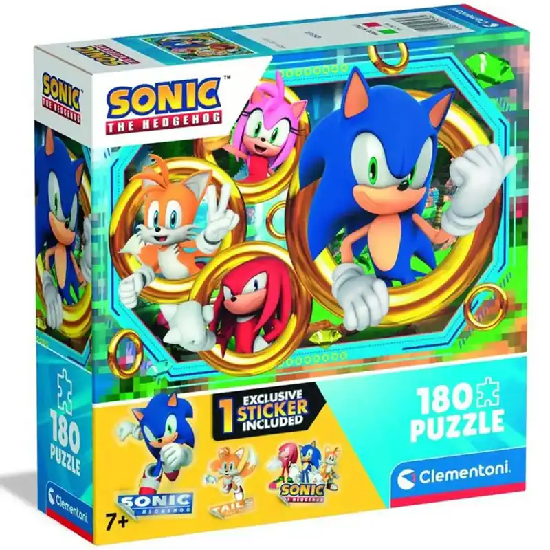Sonic, a sündisznó 180 darabos puzzle - Clementoni Biztonságos vásárlás