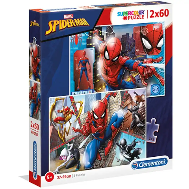 Marvel Pókemeber Supercolor 2 az 1-ben puzzle 2x60db-os - Clementoni Vásárlói kedvenc