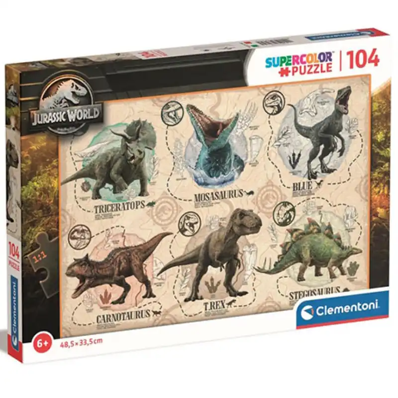 Kihagyhatatlan ajánlat Jurassic World 104db-os Super Color Puzzle - Clementoni