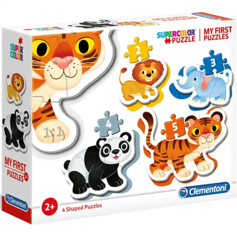 Vedd meg most Vadállatok 4 az 1-ben Supercolor formapuzzle - Clementoni