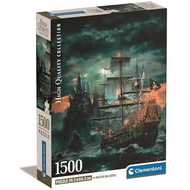 Árcsökkenés Kalózhajó 1500db-os HQC puzzle 59,5x84,5cm - Clementoni
