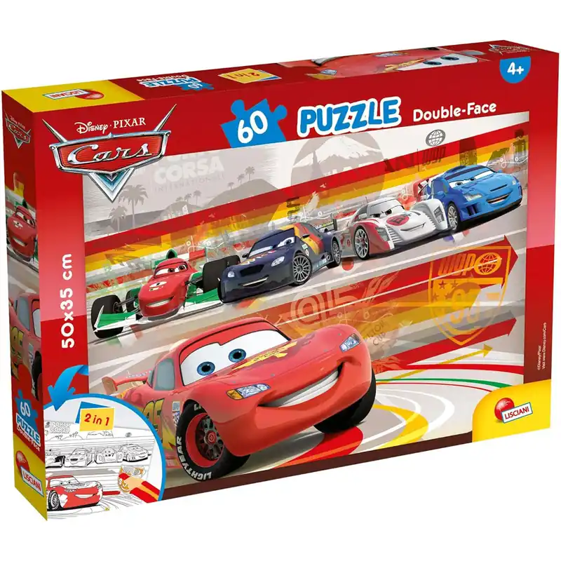 Biztonságos fizetés Verdák 2 az 1-ben 60db-os puzzle és színező 50x35cm - Lisciani