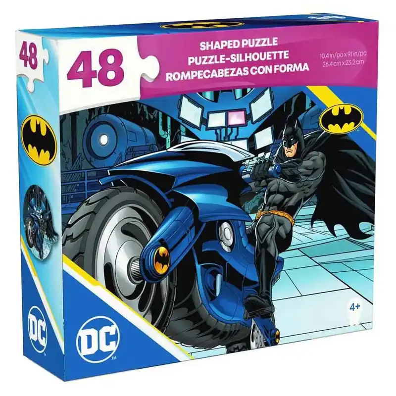 Alacsony ár DC Comics Batman motorkerékpáron 48db-os puzzle - Spin Master