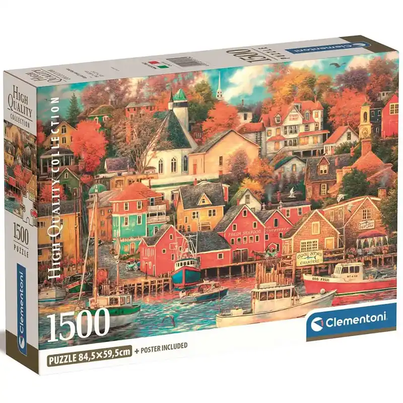 Kikötőváros 1500db-os HQC puzzle 84,5x59,5cm - Clementoni Legjobb ár