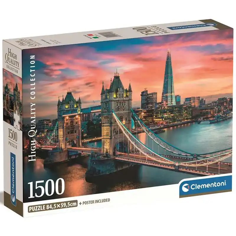 Londoni alkonyat 1500db-os HQC puzzle 84,5x59,5cm - Clementoni Akciós ár