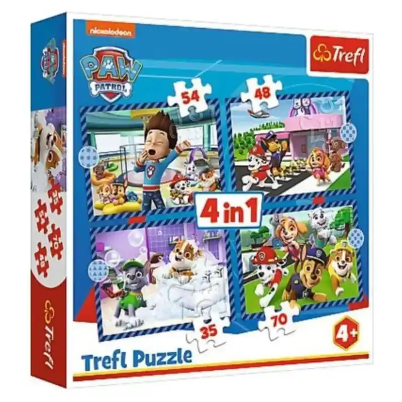 Prémium Mancs őrjárat 4 az 1-ben 70-54-48-35db-os puzzle - Trefl