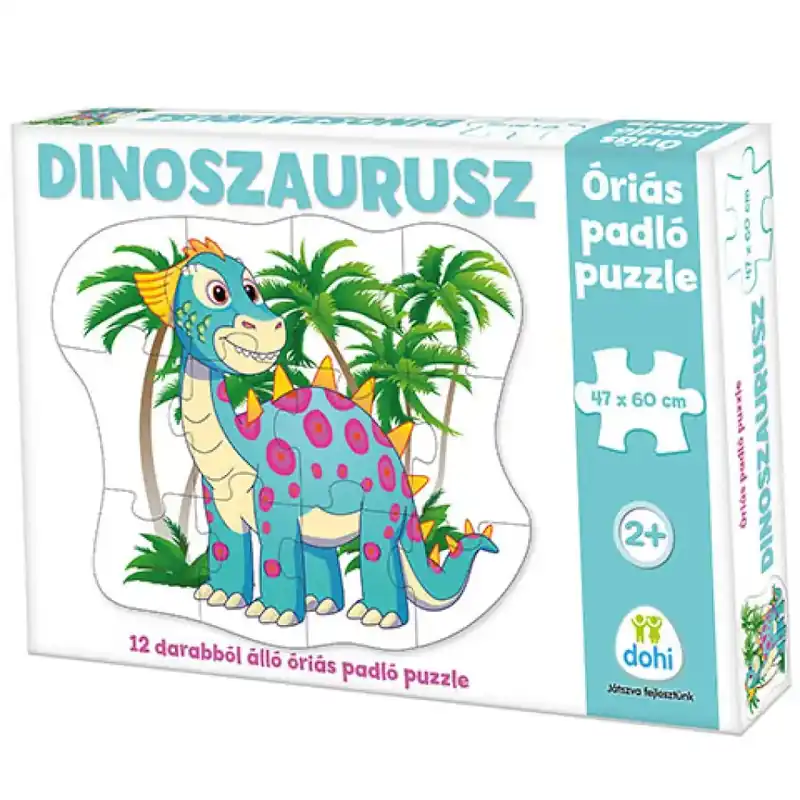 Dinoszaurusz óriás padló puzzle 12db-os Prémium