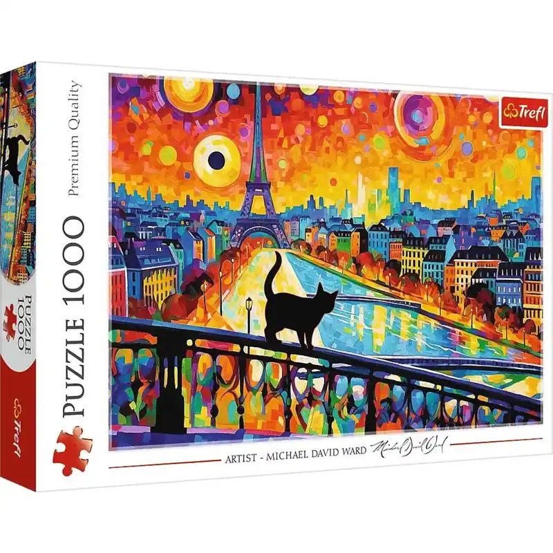 Egy cica Párizsban 1000db-os HQ puzzle kirakó - Trefl Outlet