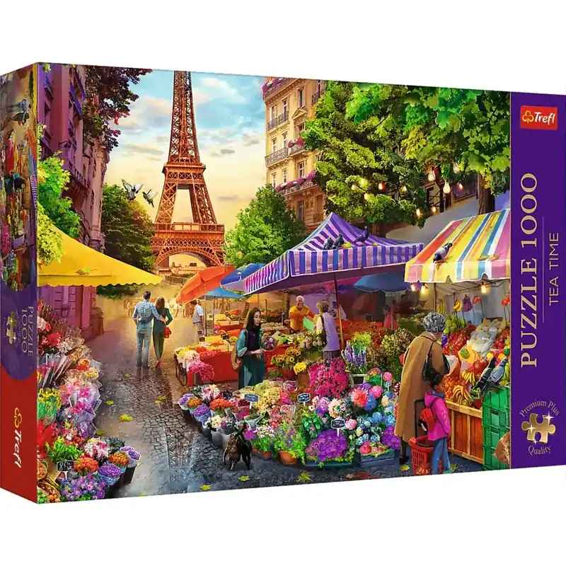 Vedd meg online Virágbolt Párizsban 1000db-os prémium puzzle - Trefl
