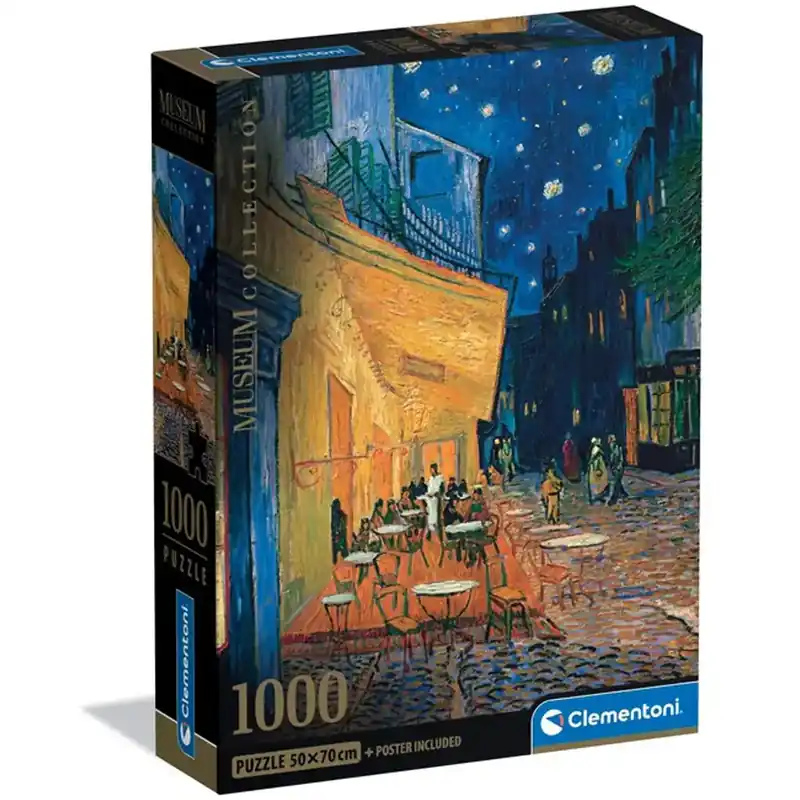 Árengedmény Museum Collection Van Gogh - Kávézó terasz éjjel 1000 db-os puzzle poszterrel - Clementoni