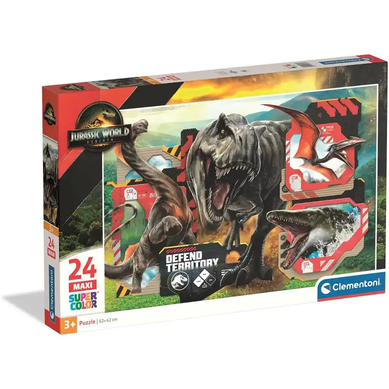 Prémium Jurassic World Maxi Super Color 24db-os puzzle - Clementoni
