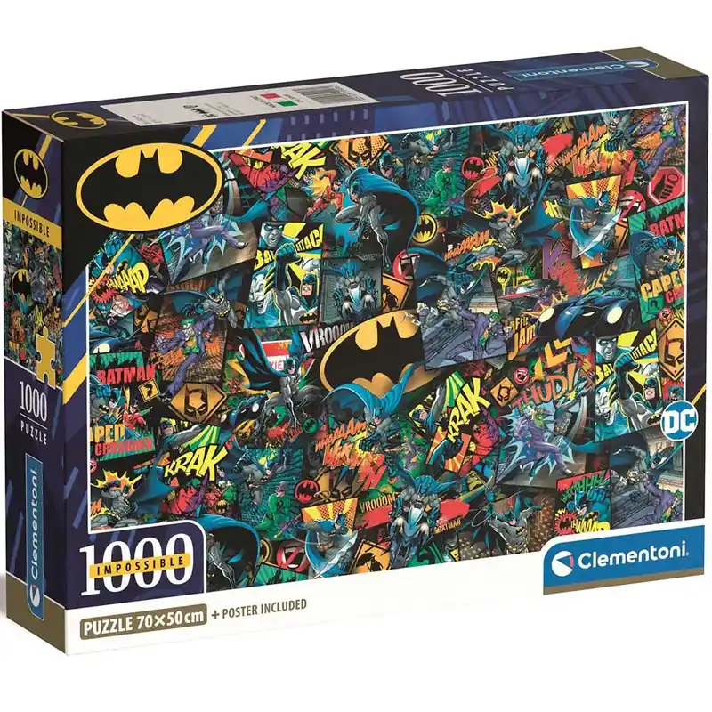 Népszerű Batman 1000db-os lehetetlen puzzle 70x50cm - Clementoni