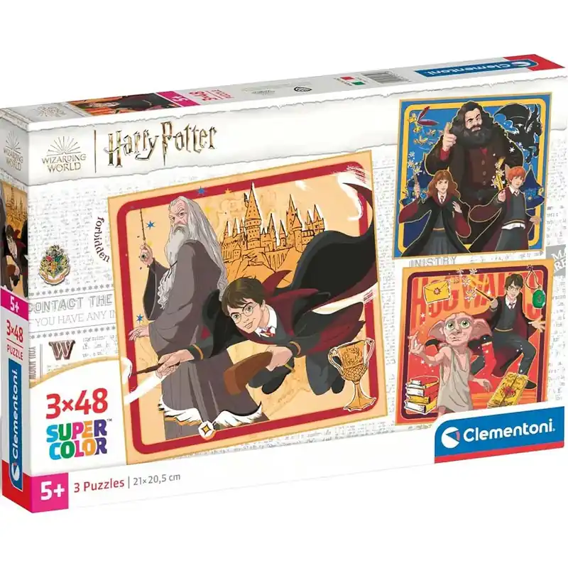 Harry Potter 3x48db-os Supercolor puzzle - Clementoni Outlet