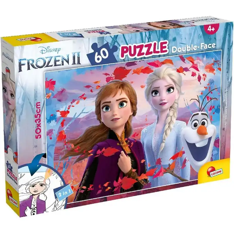 Jégvarázs 2 2 az 1-ben 60db-os puzzle és színező 50x35cm - Lisciani Szuper ajánlat