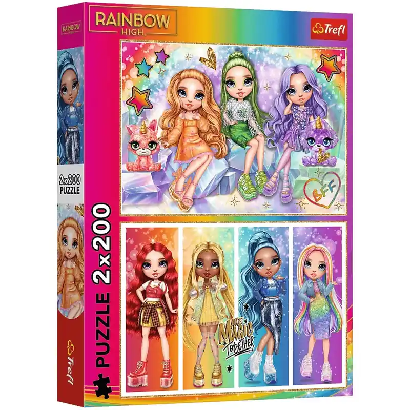 Rainbow High legjobb barátnők 2x200db-os puzzle - Trefl Végkiárusítás