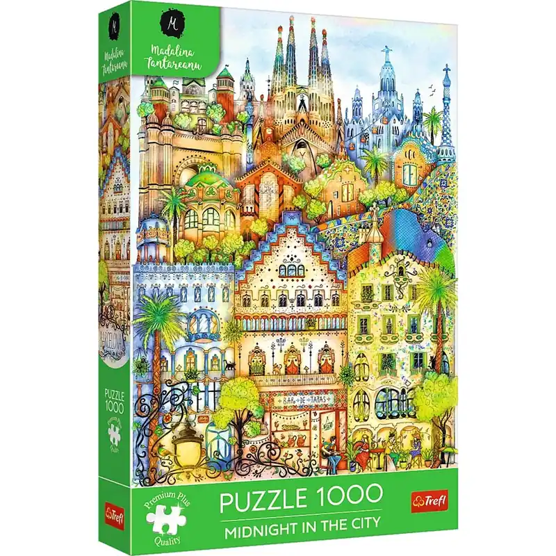 Újdonság Barcelona éjfélkor 1000db-os Prémium plus quality puzzle - Trefl