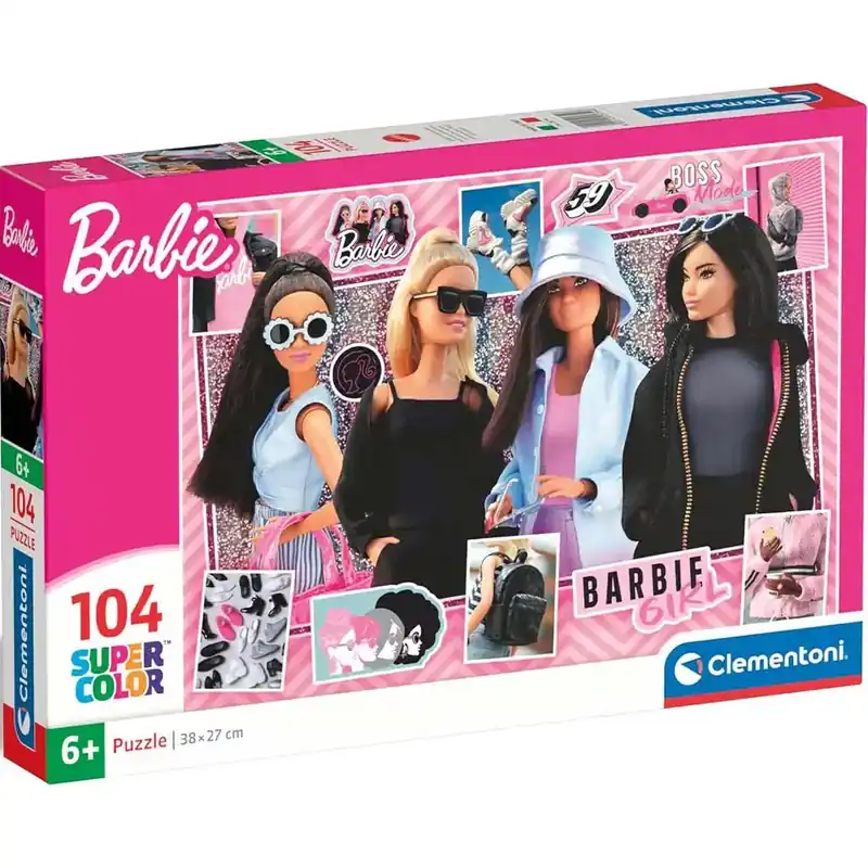 Divatos Barbie babák 104db-os Supercolor puzzle - Clementoni Azonnali szállítás