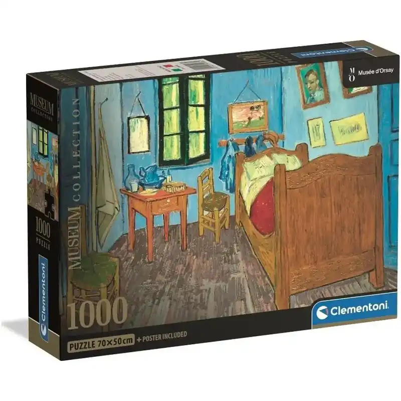 Museum Collection Van Gogh - Van Gogh szobája Arles-ban 1000 db-os puzzle poszterrel - Clementoni Kiárusítás