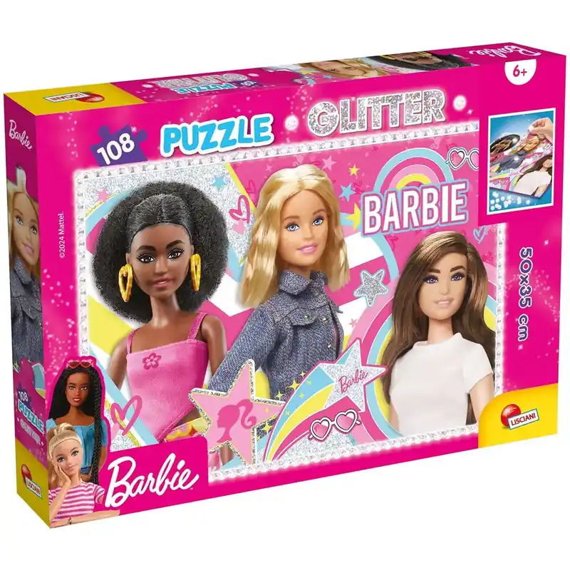 Barbie legjobb barátnők 108db-os glitter puzzle 50x35cm - Lisciani Biztonságos vásárlás