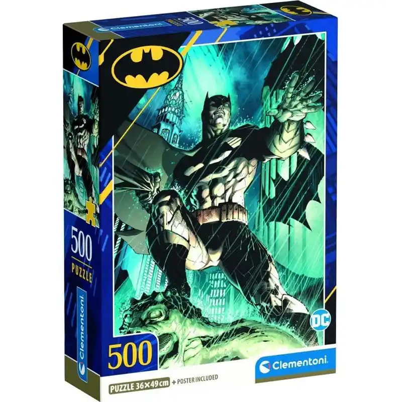 DC Comics Batman az esőben 500db-os puzzle - Clementoni Outlet