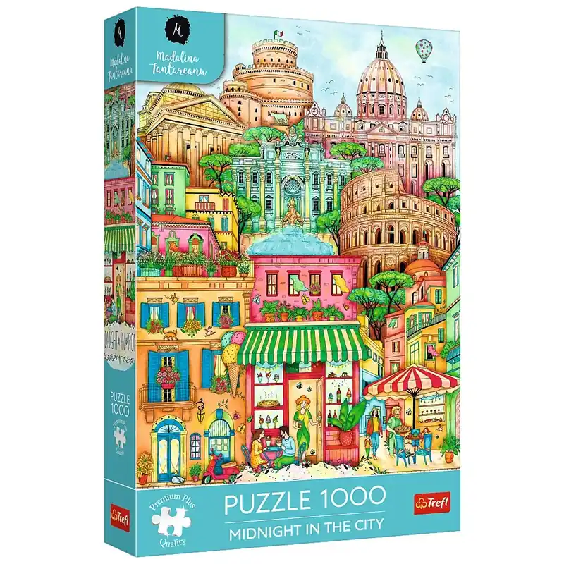 Biztonságos fizetés Róma éjfélkor 1000db-os Prémium plus quality puzzle - Trefl