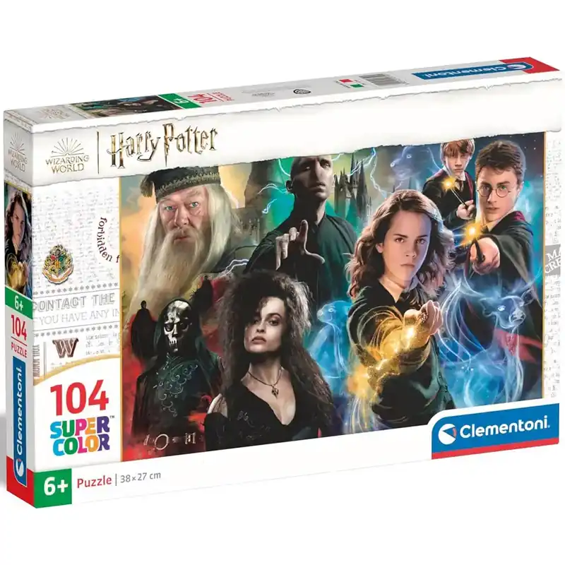 Szuper akció Harry Potter varázslatos összecsapás 104db-os supercolor puzzle - Clementoni