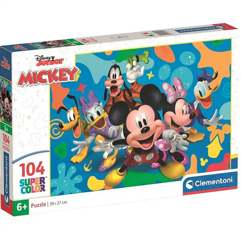 Mickey egér és barátai 104db-os supercolor puzzle - Clementoni Különleges ajánlat