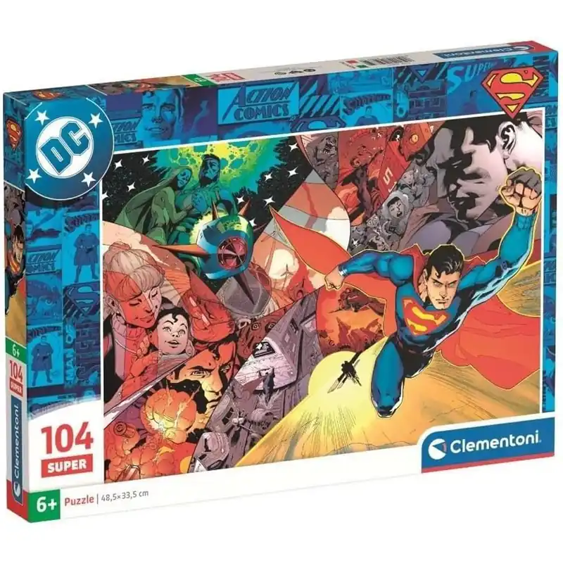 Végkiárusítás DC Comics Superman hősi pillanatok 104db-os puzzle - Clementoni
