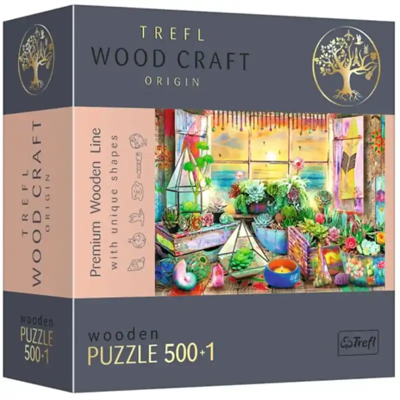 Wood Craft Tengerparti nyaralóház fa puzzle 500+1db-os - Trefl Legkelendőbb