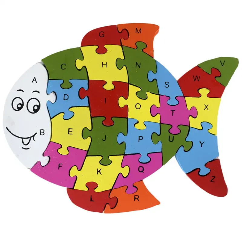 ABC - 123 halas fa oktató puzzle Árcsökkenés