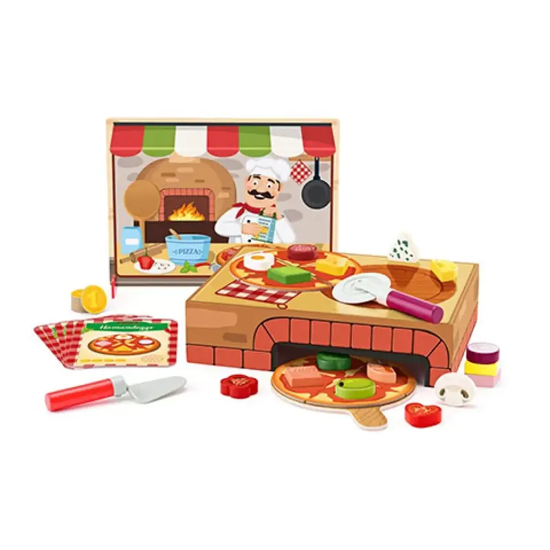 Árcsökkenés Fa pizza készítő játékszett - Woodyland