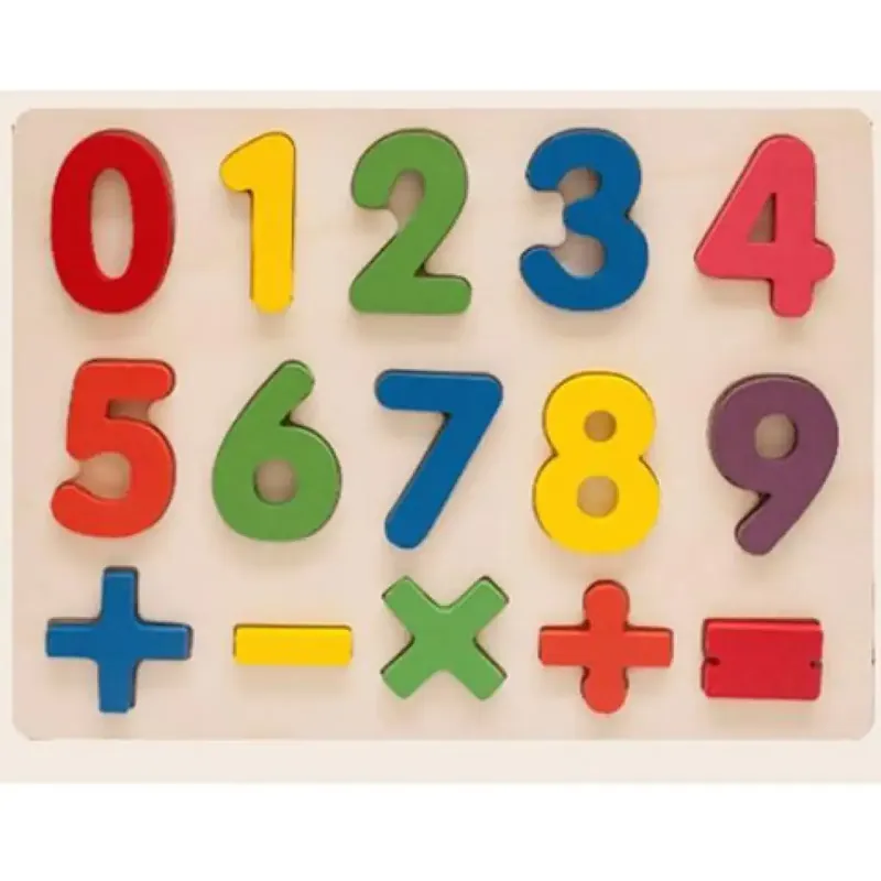 Ne maradj le Színes fa formaillesztő puzzle számokkal 15db-os készlet
