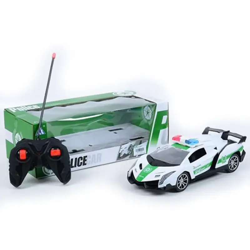 RC Távirányítós rendőrségi Lamborghini sportkocsi fényeffektekkel 1/16-os méretarány Árengedmény