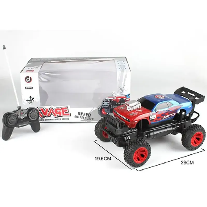 RC Off-Road távirányítós Charger izomautó fénnyel 27 MHz 1/14 Népszerű