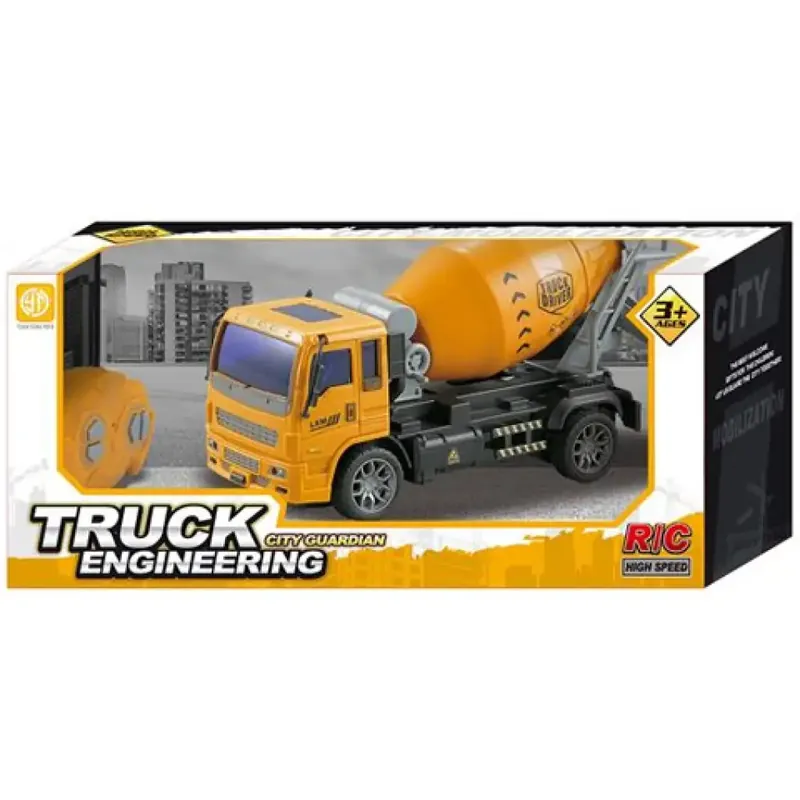 Szezonális akció RC Távirányítós betonkeverős mixer teherautó fényekkel 1/36