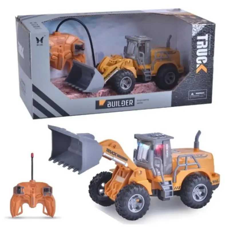 Csak ma RC Builder Távirányítós homlokrakodó munkagép fénnyel 1/30 27mHz